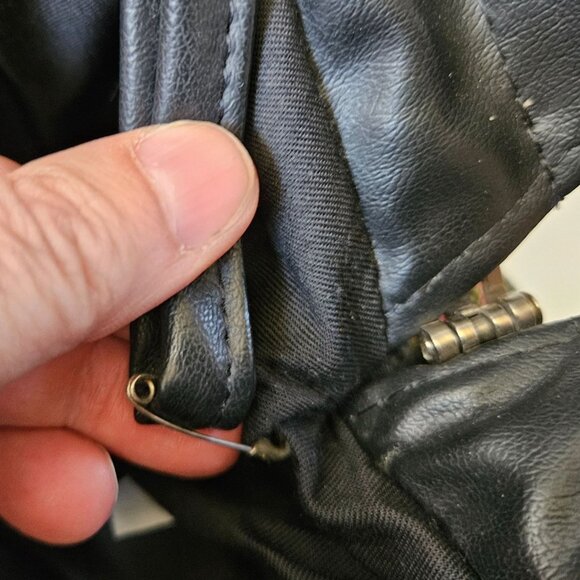 Swafford Originals Purse Black Tapestry Vegan Leather Shoulder Bag USA Made Boho - Picture 9 of 9